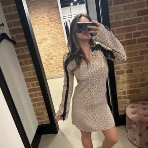 Chic Patterned Blouse with Fringe Detail